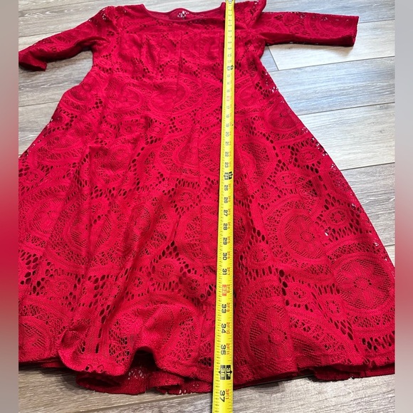 Chris McLaughlin Red stretch  lace Dress Size 4 
Excellent condition - Picture 6 of 8